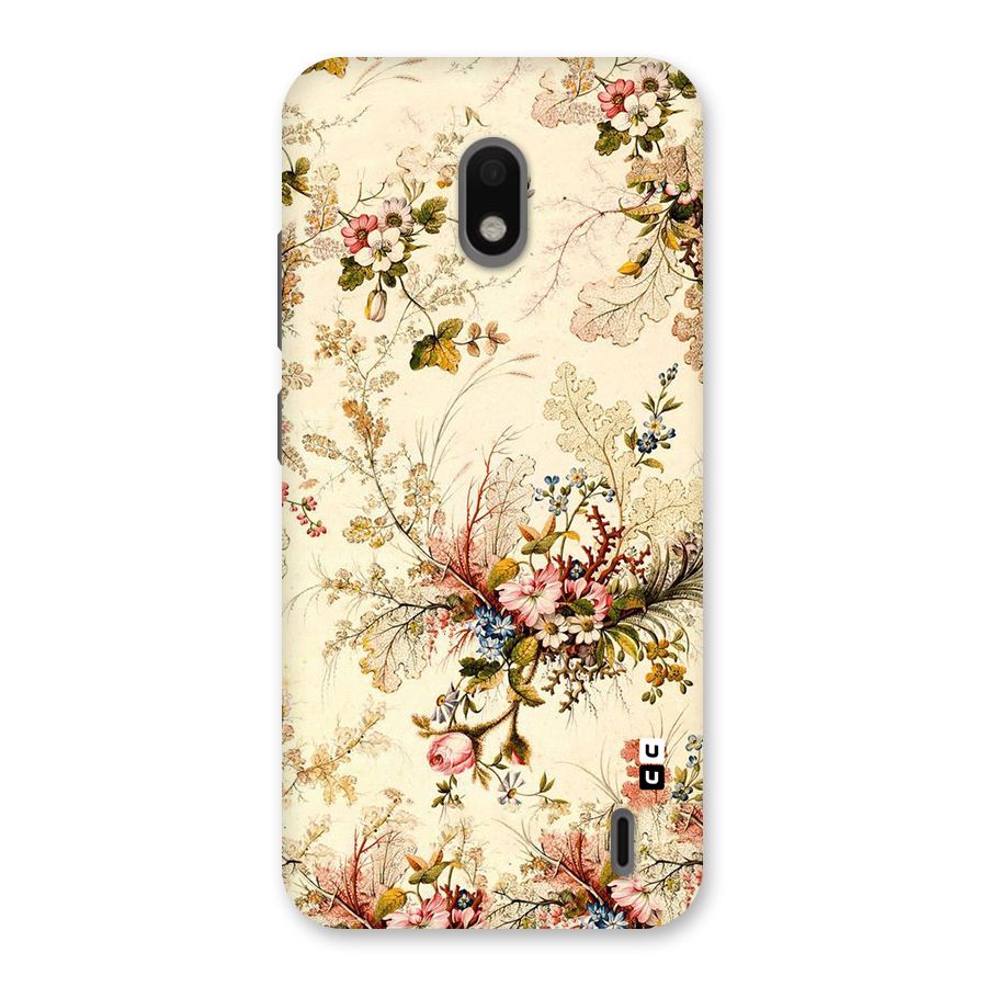 Beige Floral Back Case for Nokia 2.2