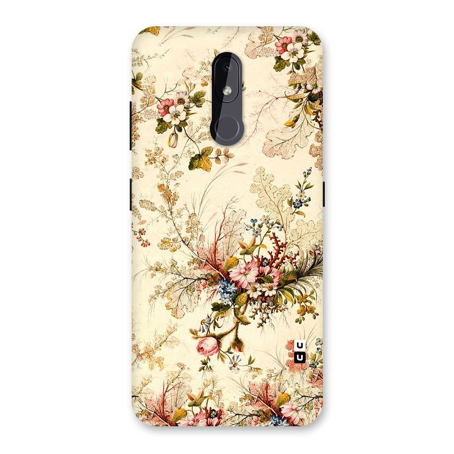 Beige Floral Back Case for Nokia 3.2