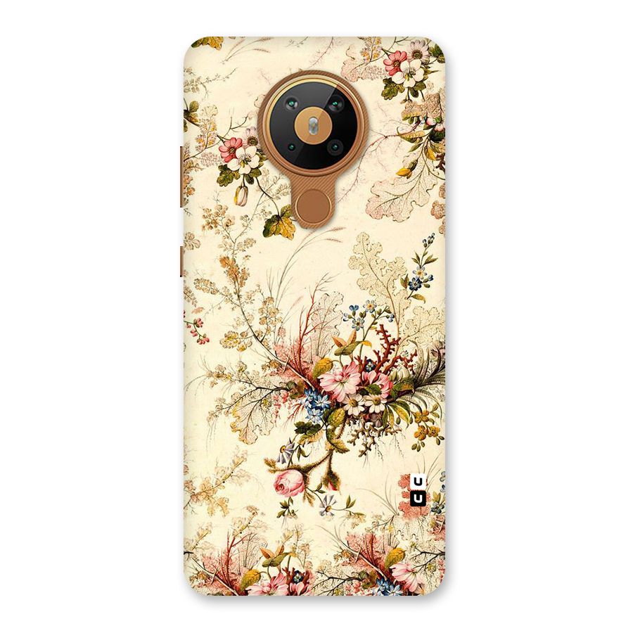 Beige Floral Back Case for Nokia 5.3