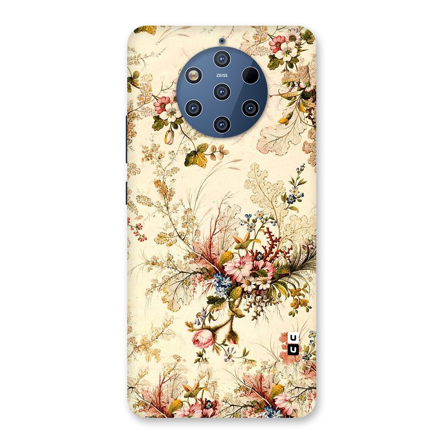 Beige Floral Back Case for Nokia 9 PureView
