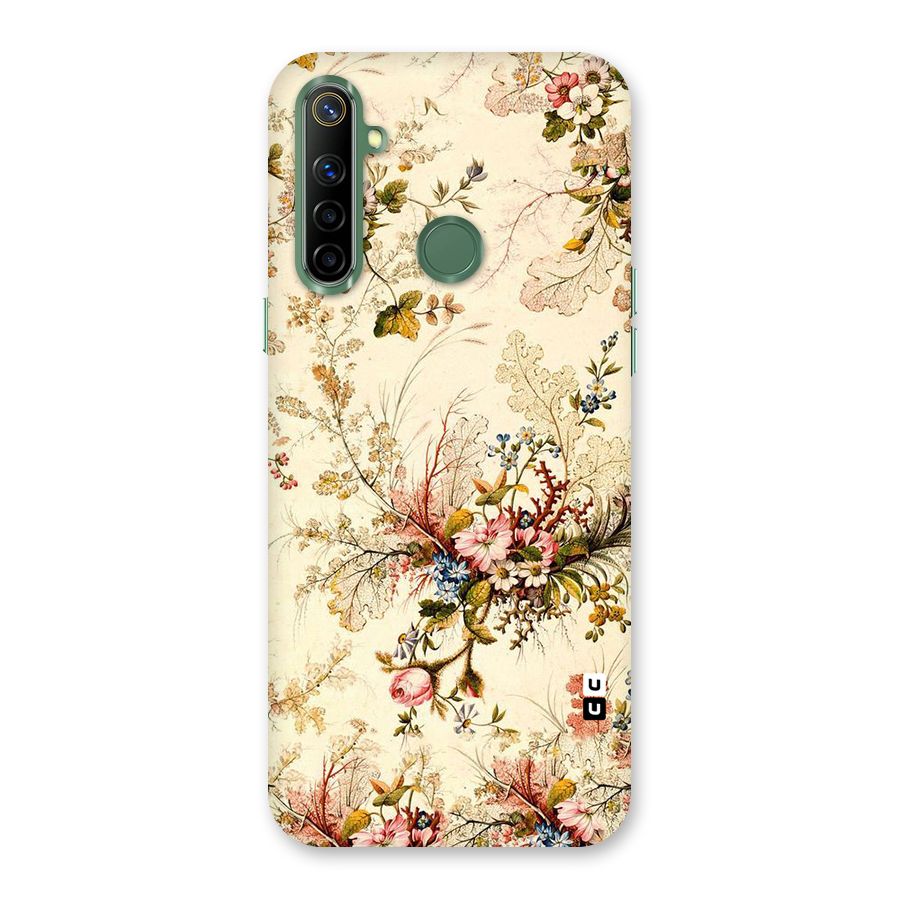 Beige Floral Back Case for Realme Narzo 10