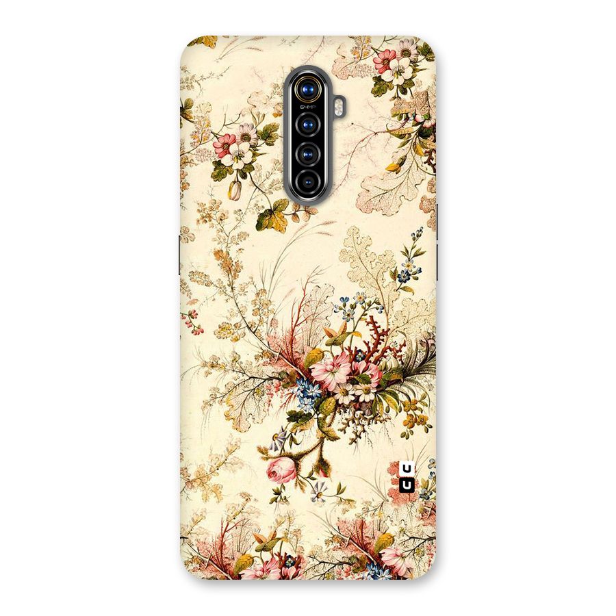 Beige Floral Back Case for Realme X2 Pro