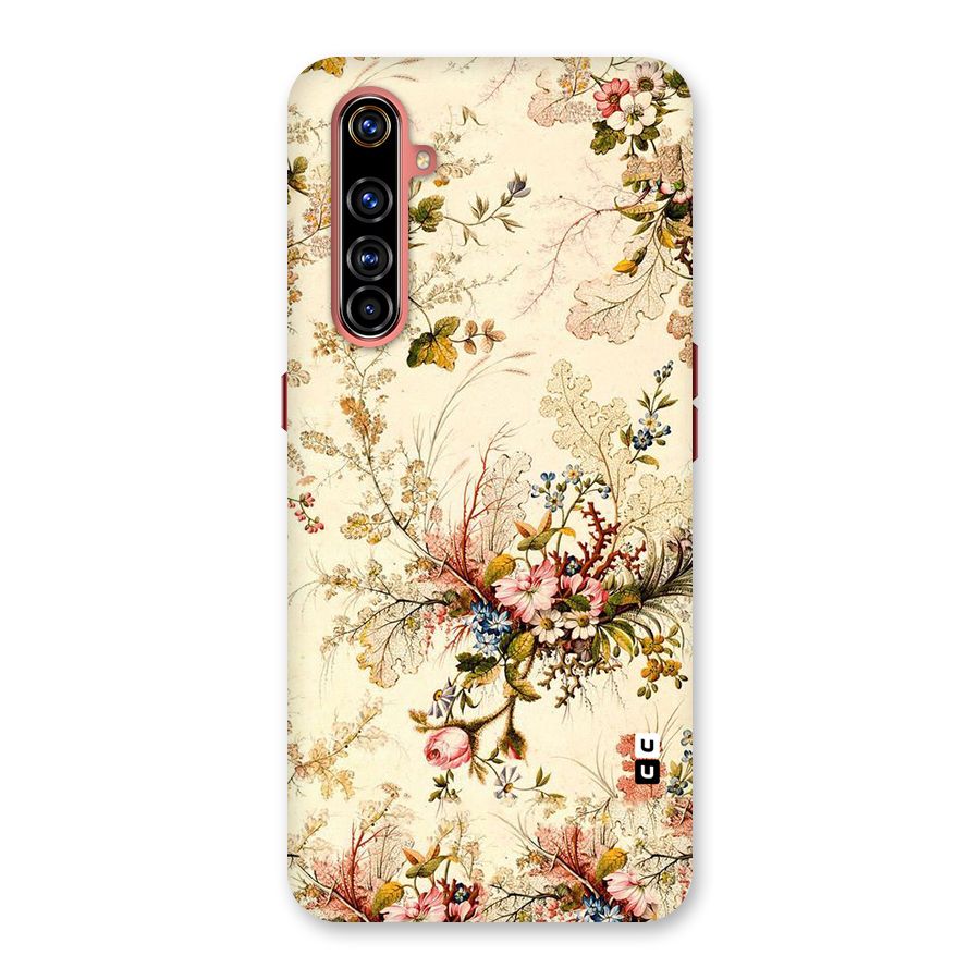 Beige Floral Back Case for Realme X50 Pro