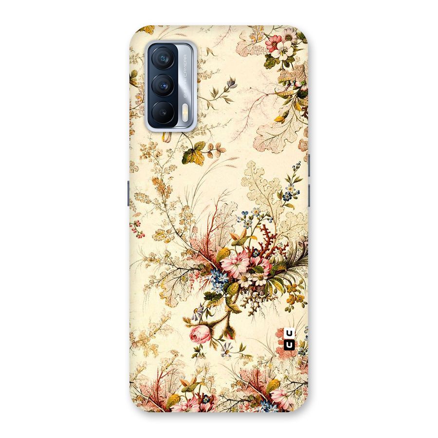 Beige Floral Back Case for Realme X7