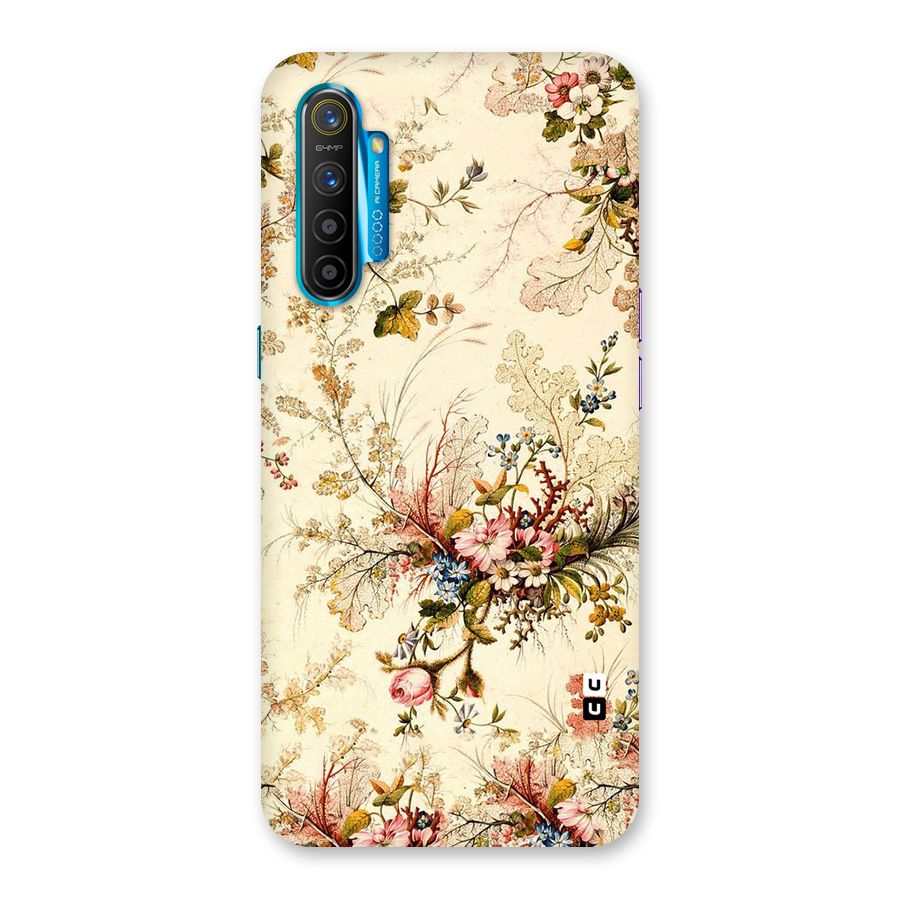 Beige Floral Back Case for Realme XT