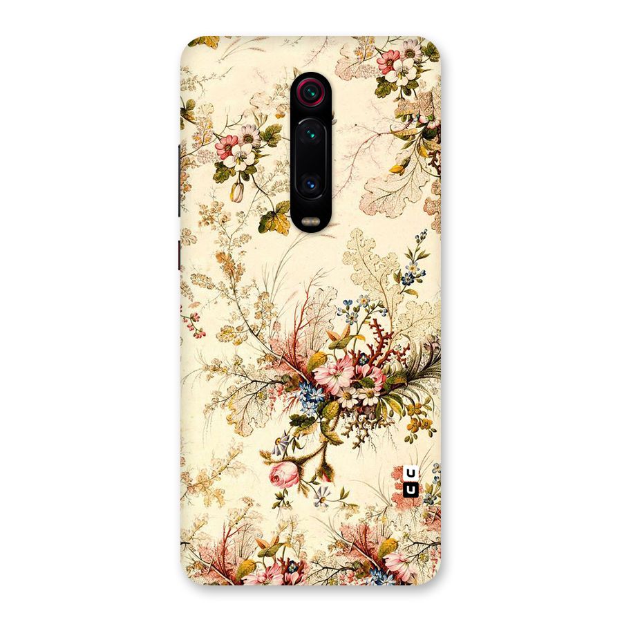 Beige Floral Back Case for Redmi K20