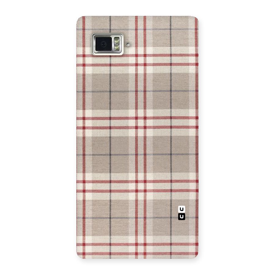 Beige Red Check Back Case for Vibe Z2 Pro K920