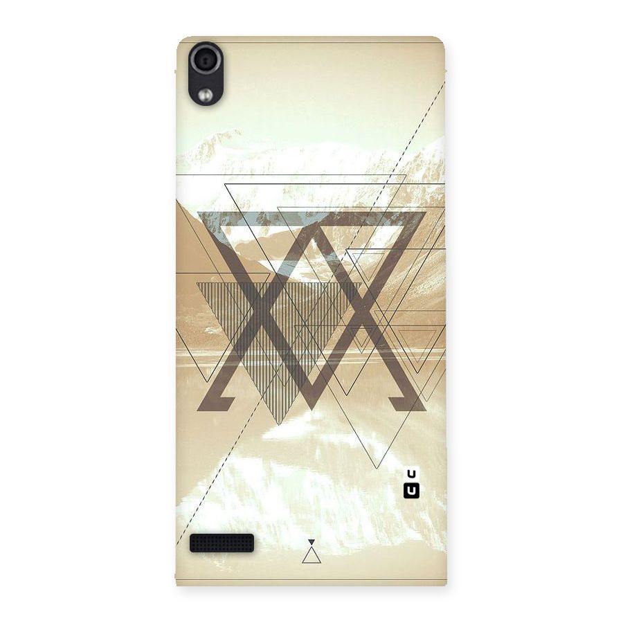 Beige View Back Case for Ascend P6