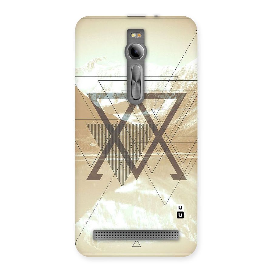 Beige View Back Case for Asus Zenfone 2
