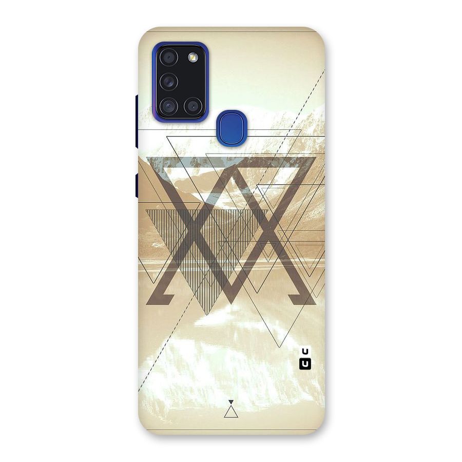 Beige View Back Case for Galaxy A21s