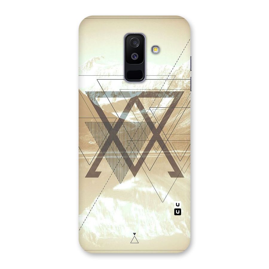 Beige View Back Case for Galaxy A6 Plus