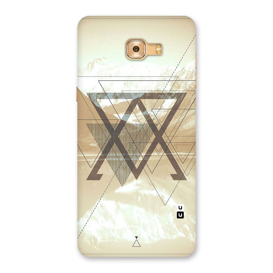 Beige View Back Case for Galaxy C9 Pro