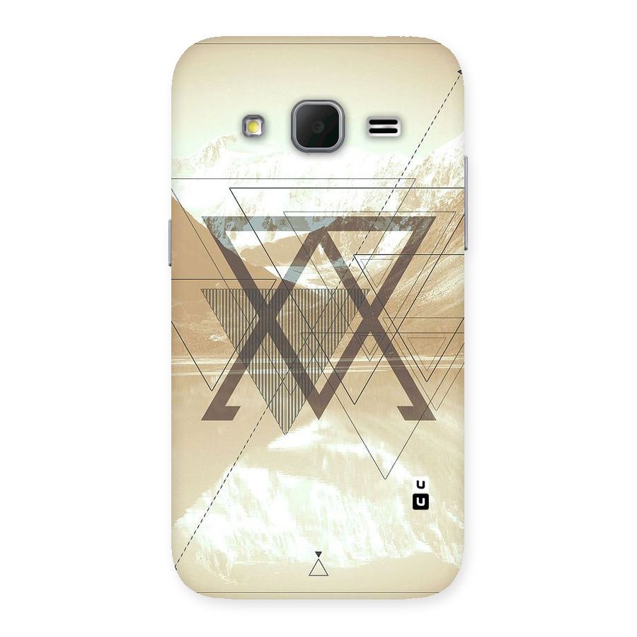 Beige View Back Case for Galaxy Core Prime