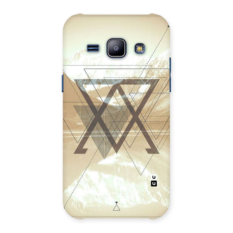 Beige View Back Case for Galaxy J1