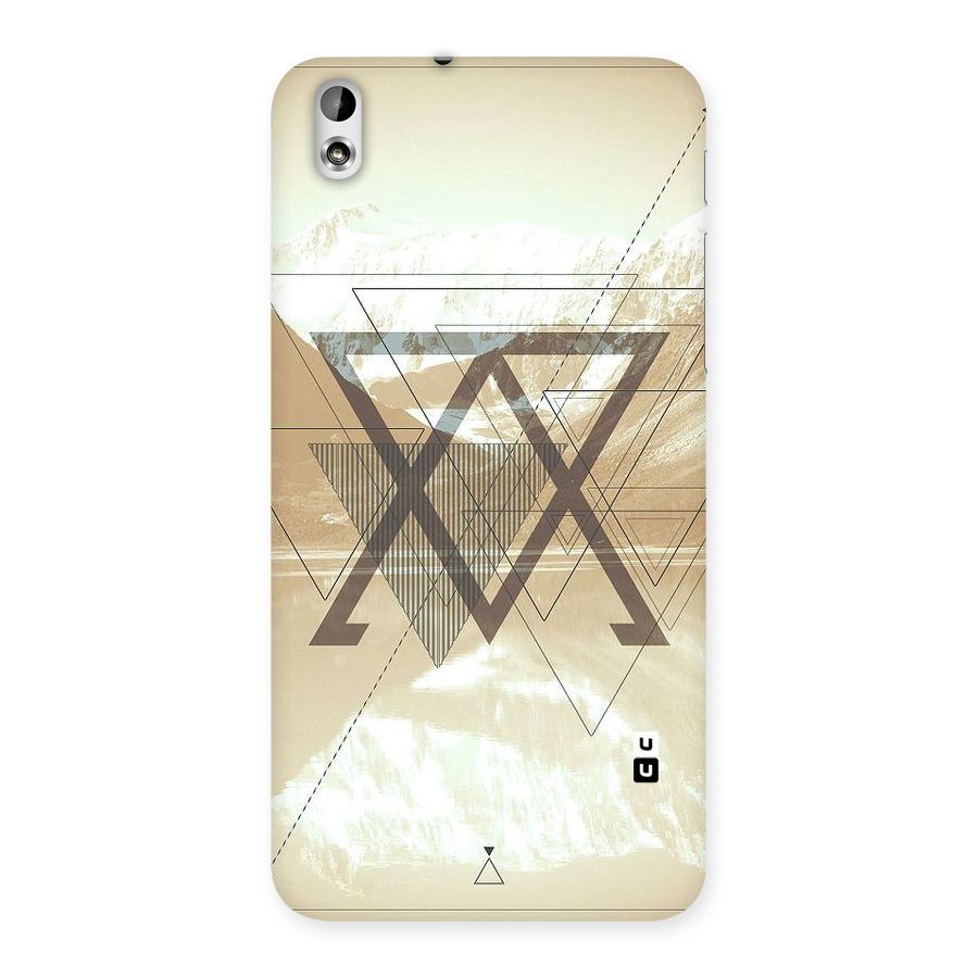 Beige View Back Case for HTC Desire 816g