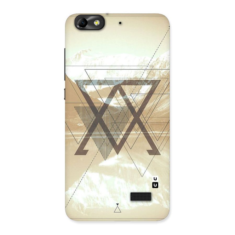 Beige View Back Case for Honor 4C