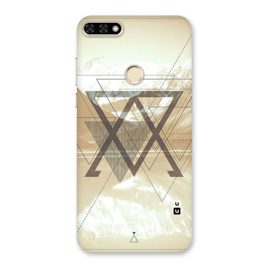 Beige View Back Case for Honor 7A