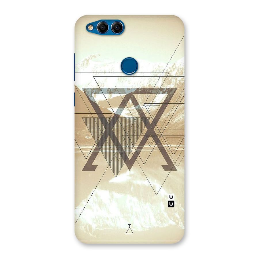 Beige View Back Case for Honor 7X
