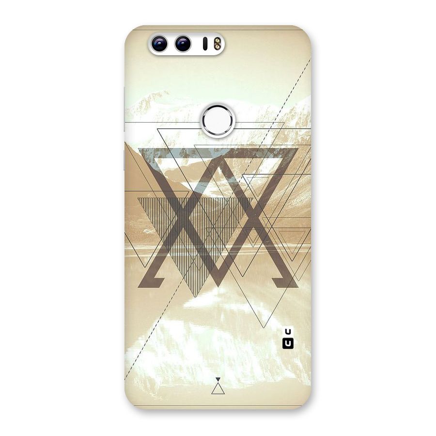 Beige View Back Case for Honor 8