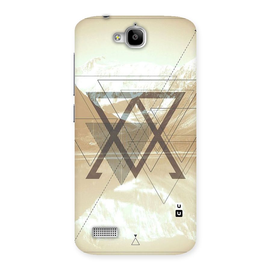 Beige View Back Case for Honor Holly