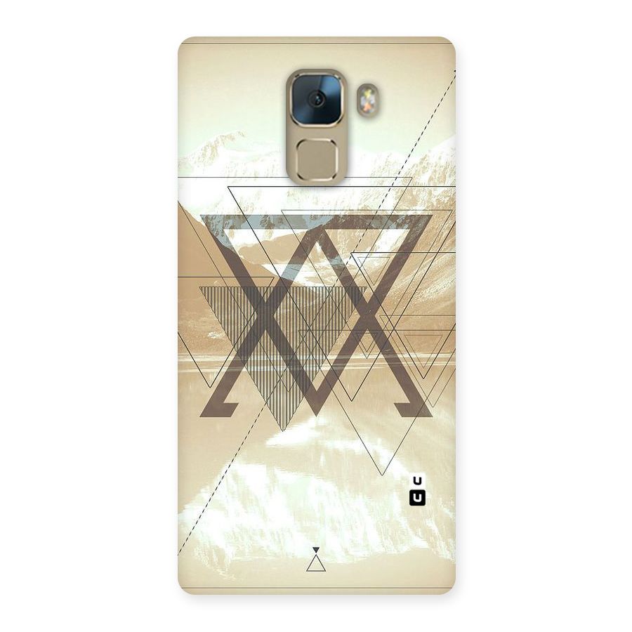 Beige View Back Case for Huawei Honor 7