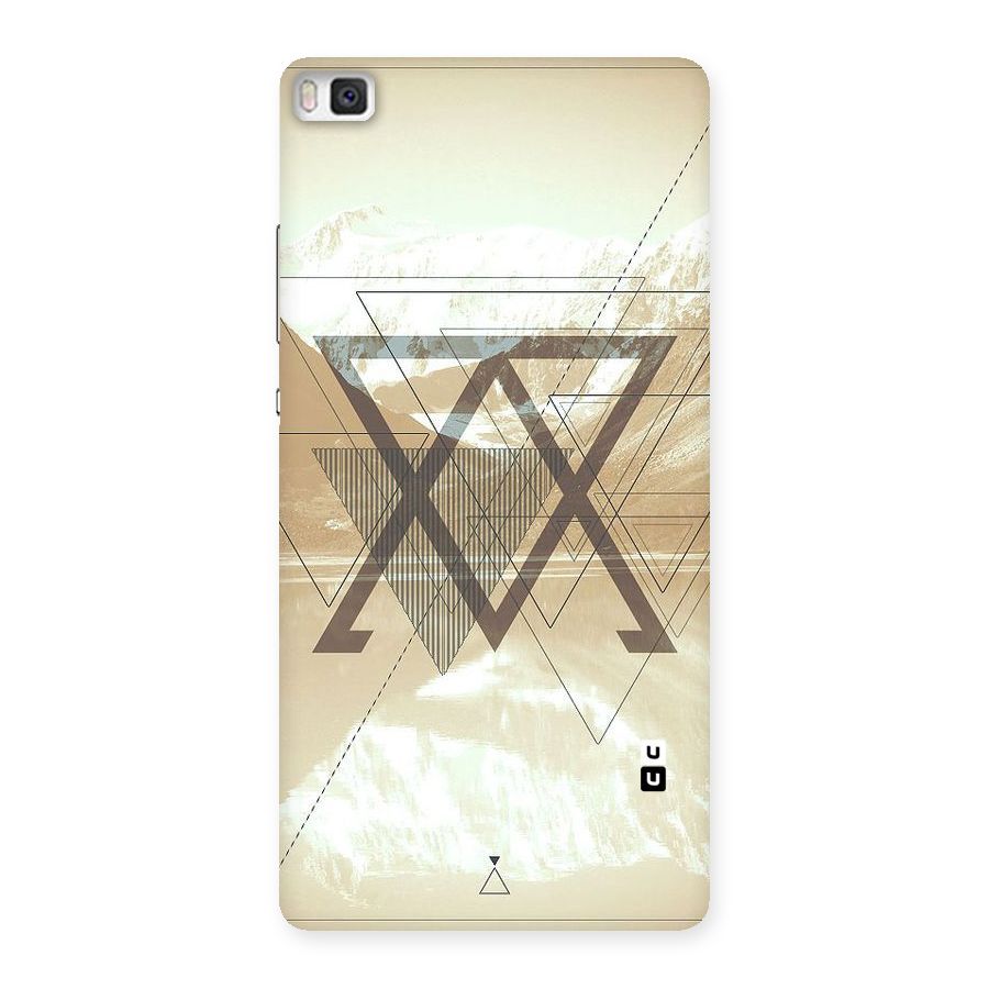 Beige View Back Case for Huawei P8
