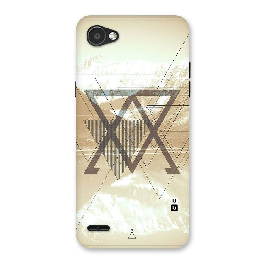 Beige View Back Case for LG Q6