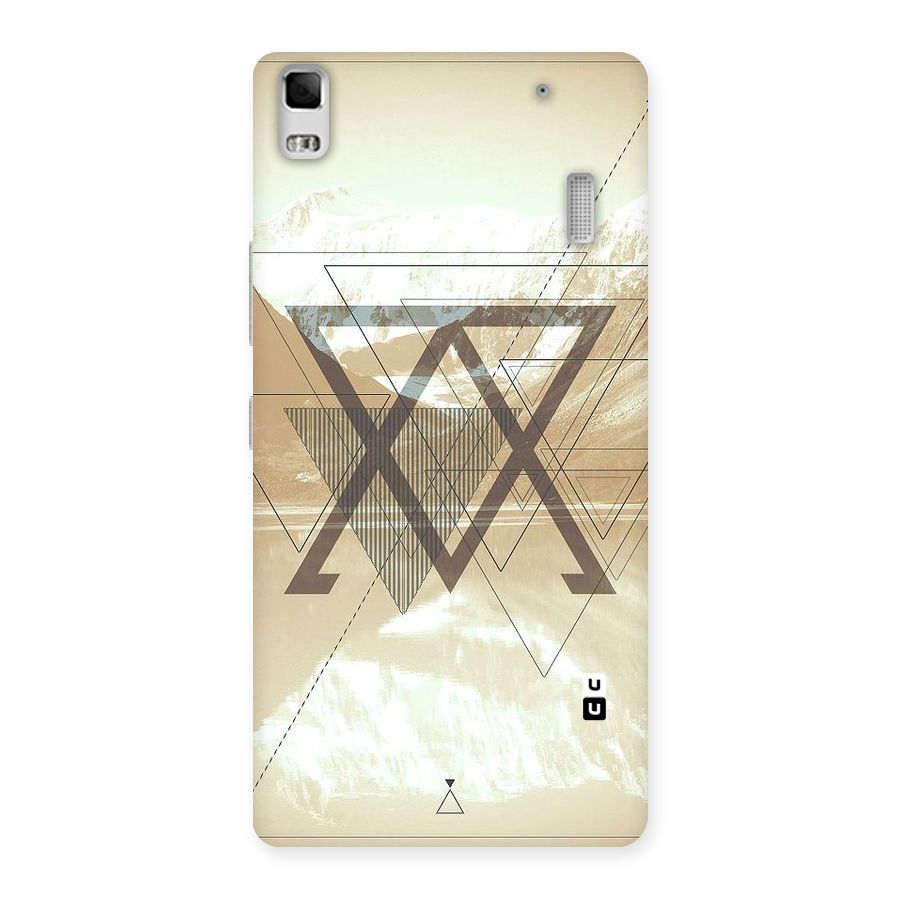 Beige View Back Case for Lenovo K3 Note