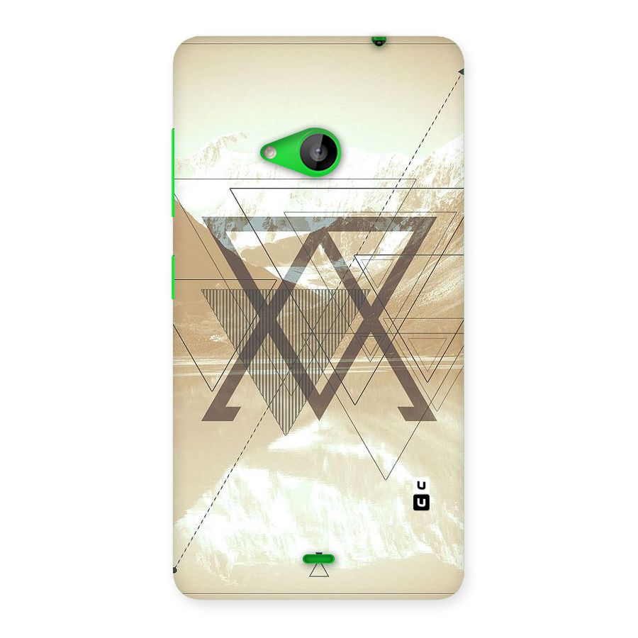Beige View Back Case for Lumia 535
