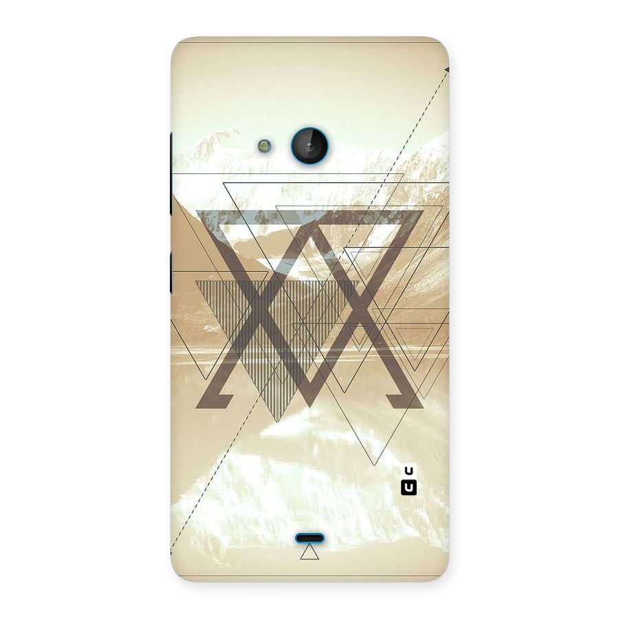 Beige View Back Case for Lumia 540