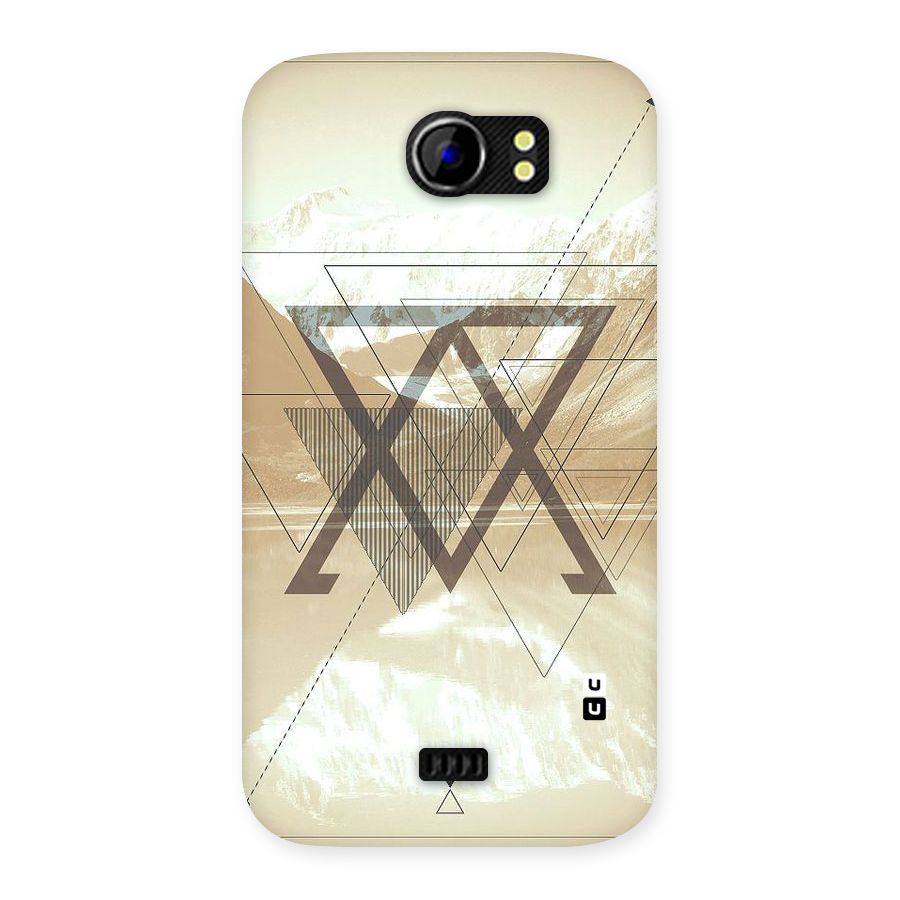 Beige View Back Case for Micromax Canvas 2 A110