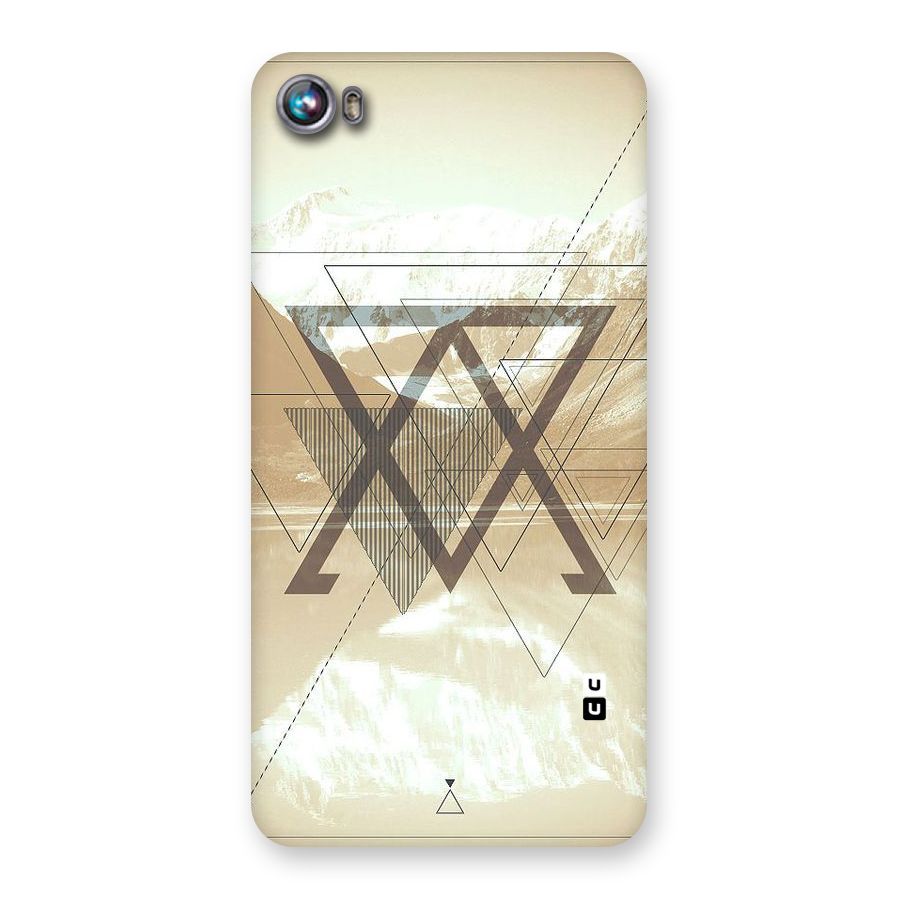 Beige View Back Case for Micromax Canvas Fire 4 A107