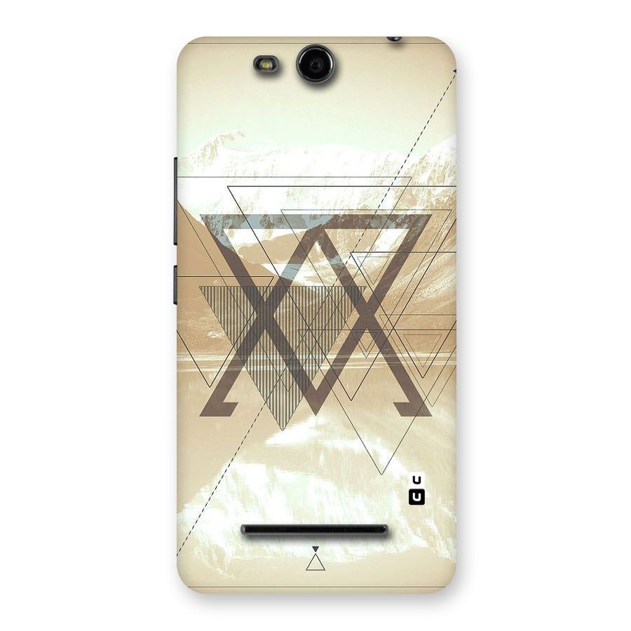 Beige View Back Case for Micromax Canvas Juice 3 Q392