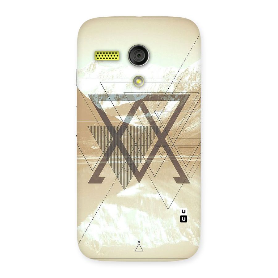 Beige View Back Case for Moto G