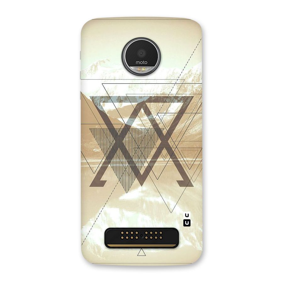 Beige View Back Case for Moto Z Play