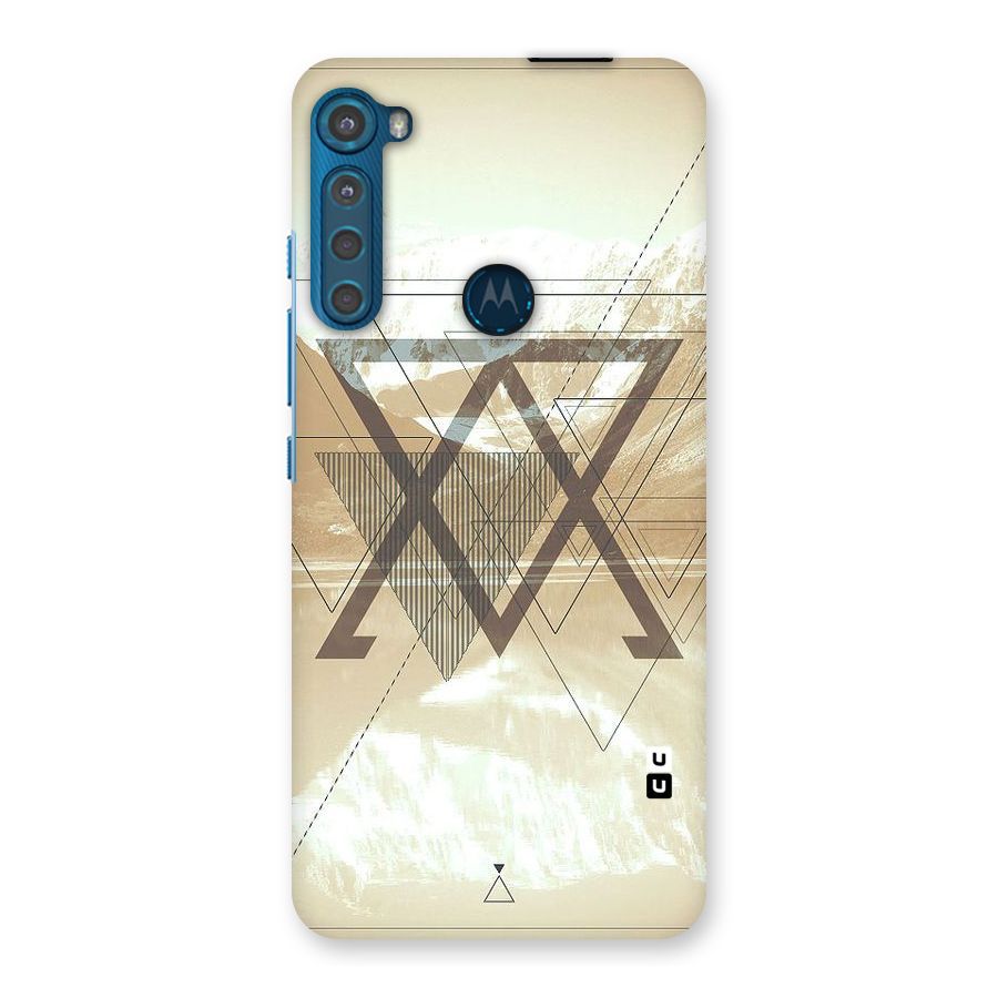 Beige View Back Case for Motorola One Fusion Plus