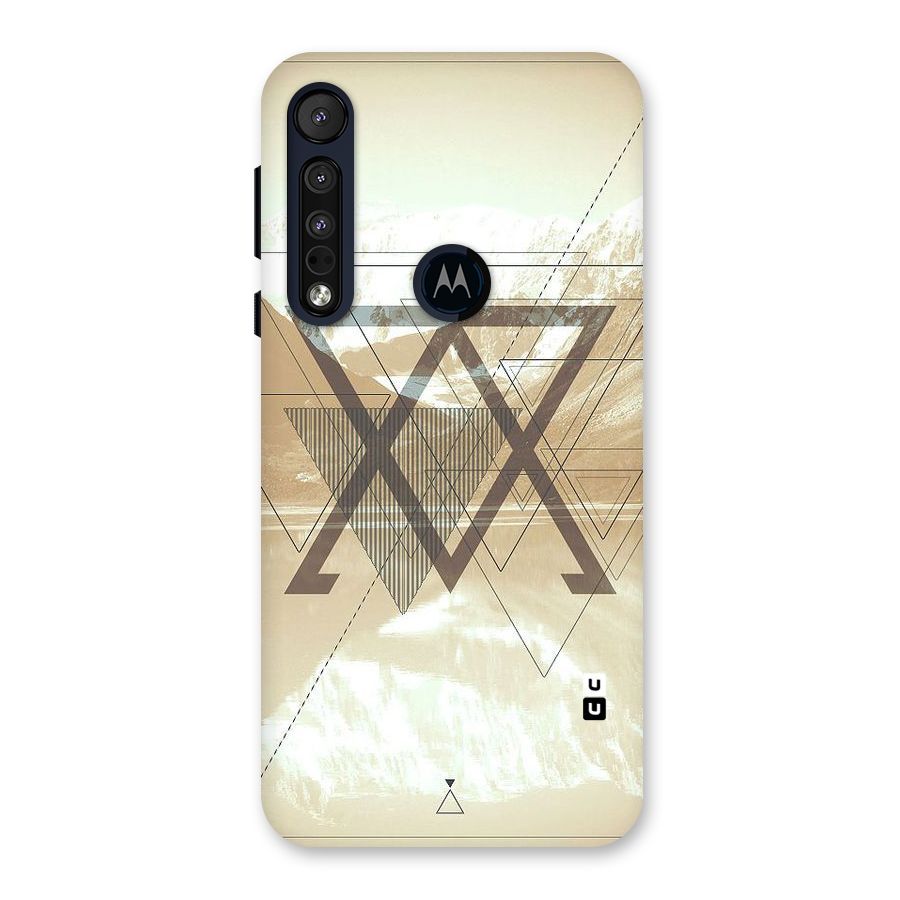 Beige View Back Case for Motorola One Macro