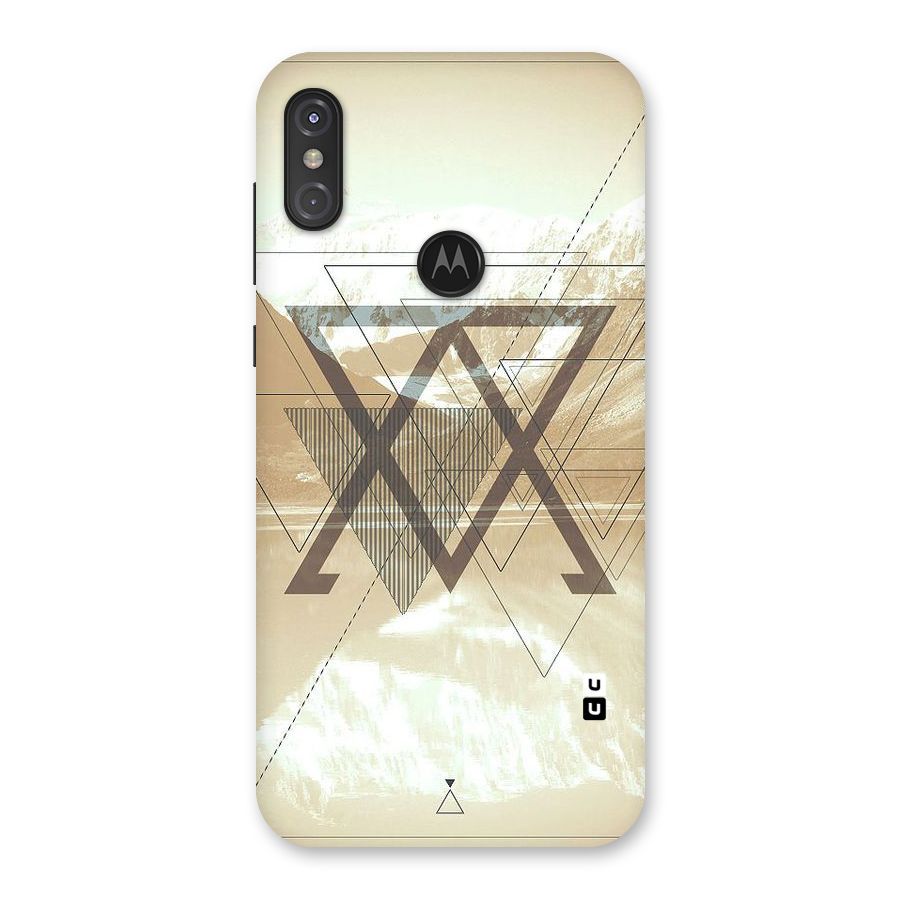 Beige View Back Case for Motorola One Power