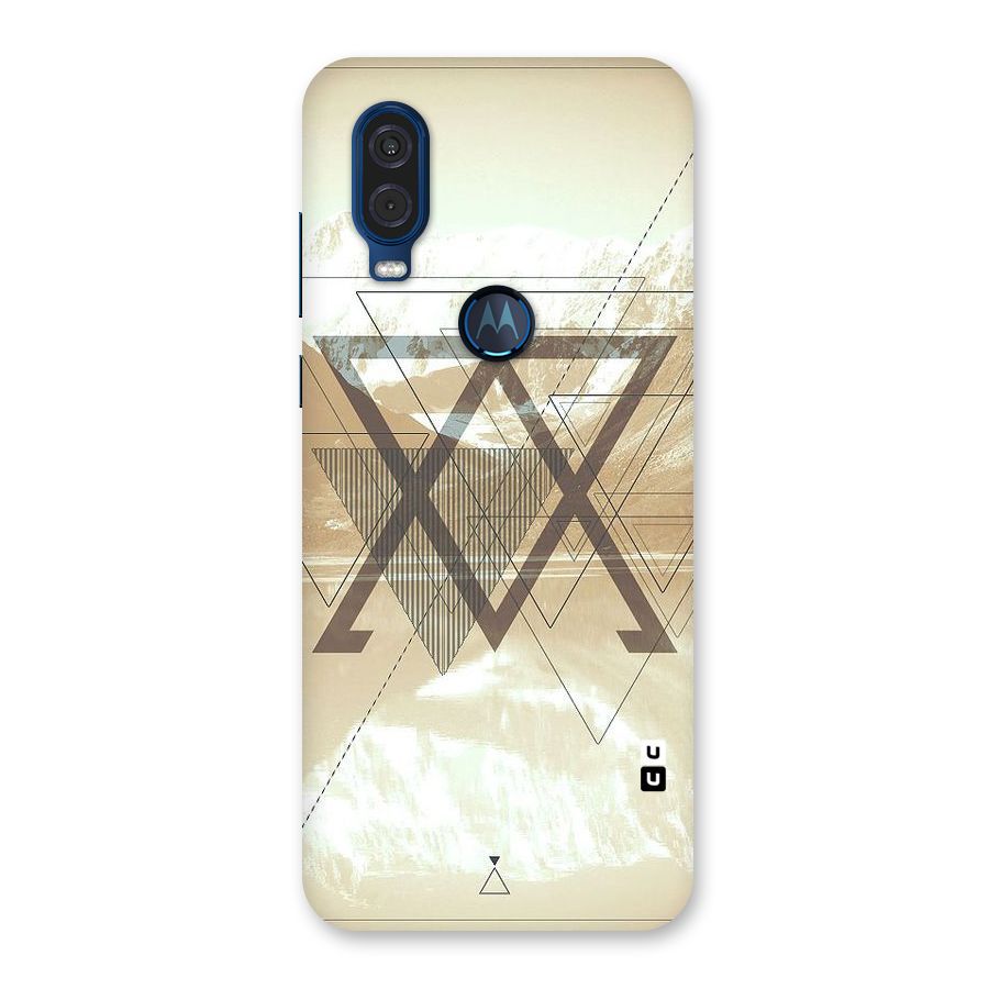 Beige View Back Case for Motorola One Vision