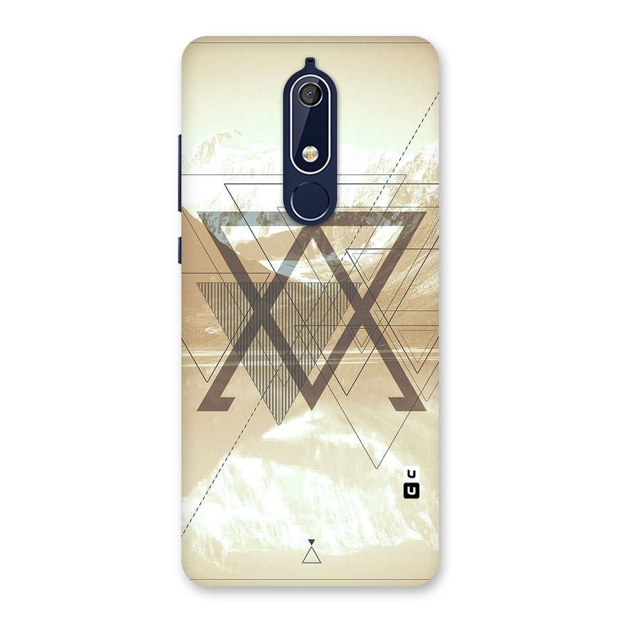 Beige View Back Case for Nokia 5.1