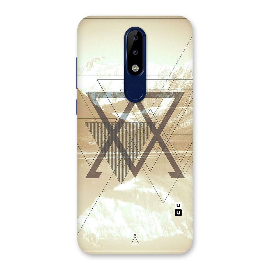 Beige View Back Case for Nokia 5.1 Plus