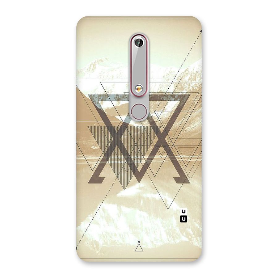 Beige View Back Case for Nokia 6.1