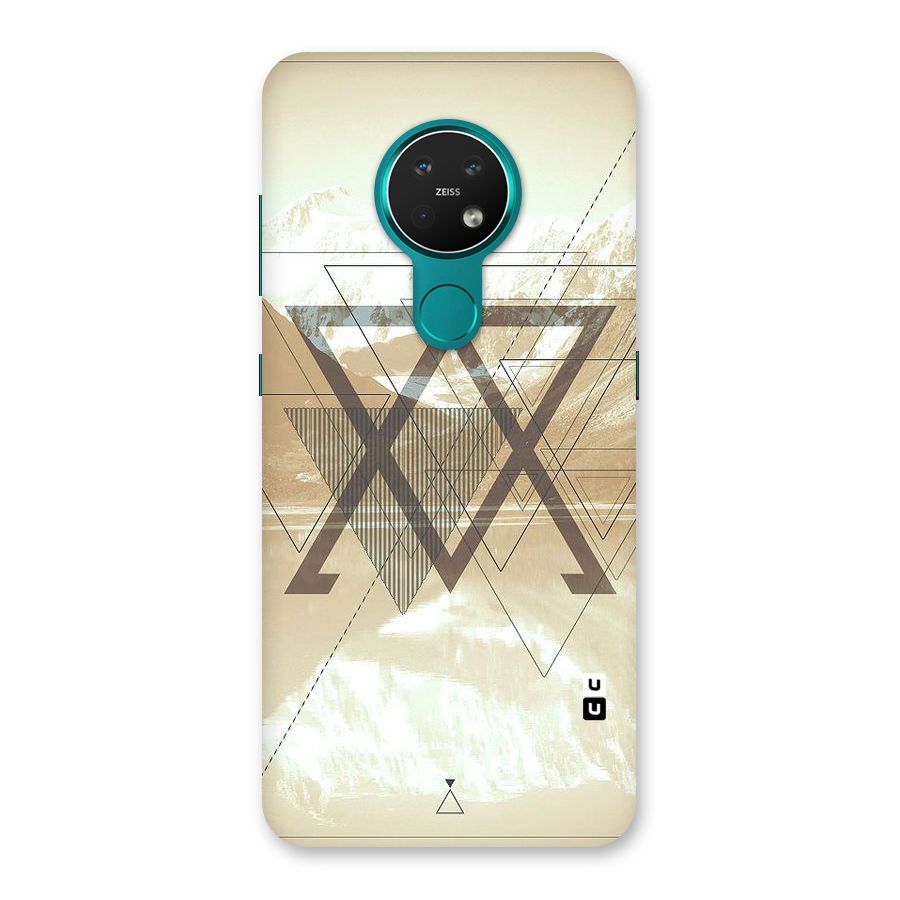 Beige View Back Case for Nokia 7.2
