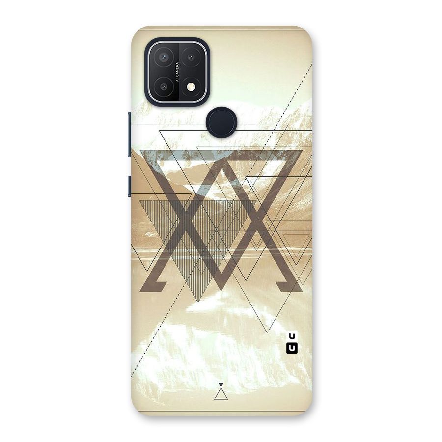 Beige View Back Case for Oppo A15