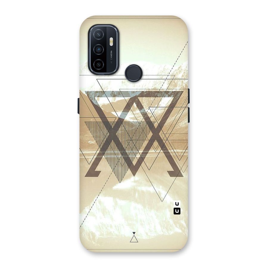 Beige View Back Case for Oppo A32