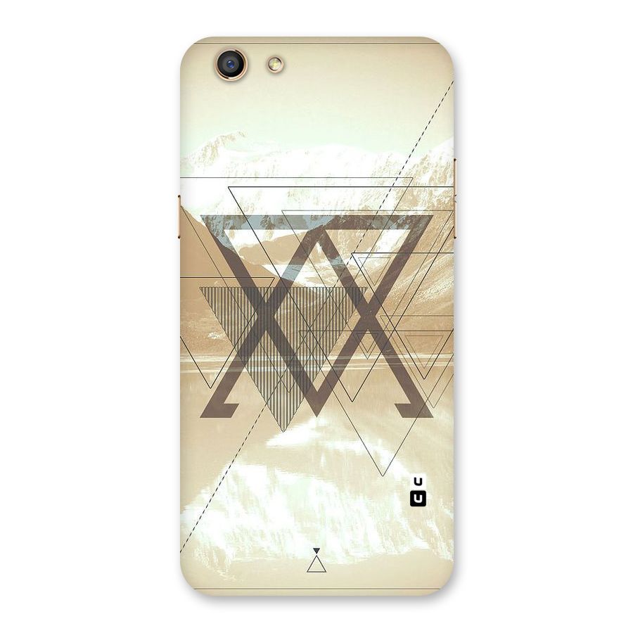 Beige View Back Case for Oppo F3