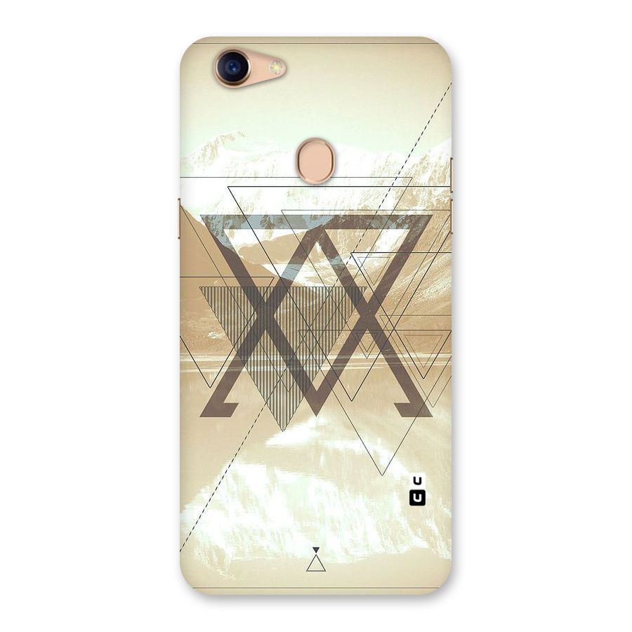 Beige View Back Case for Oppo F5