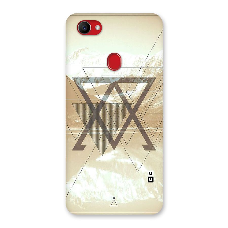Beige View Back Case for Oppo F7
