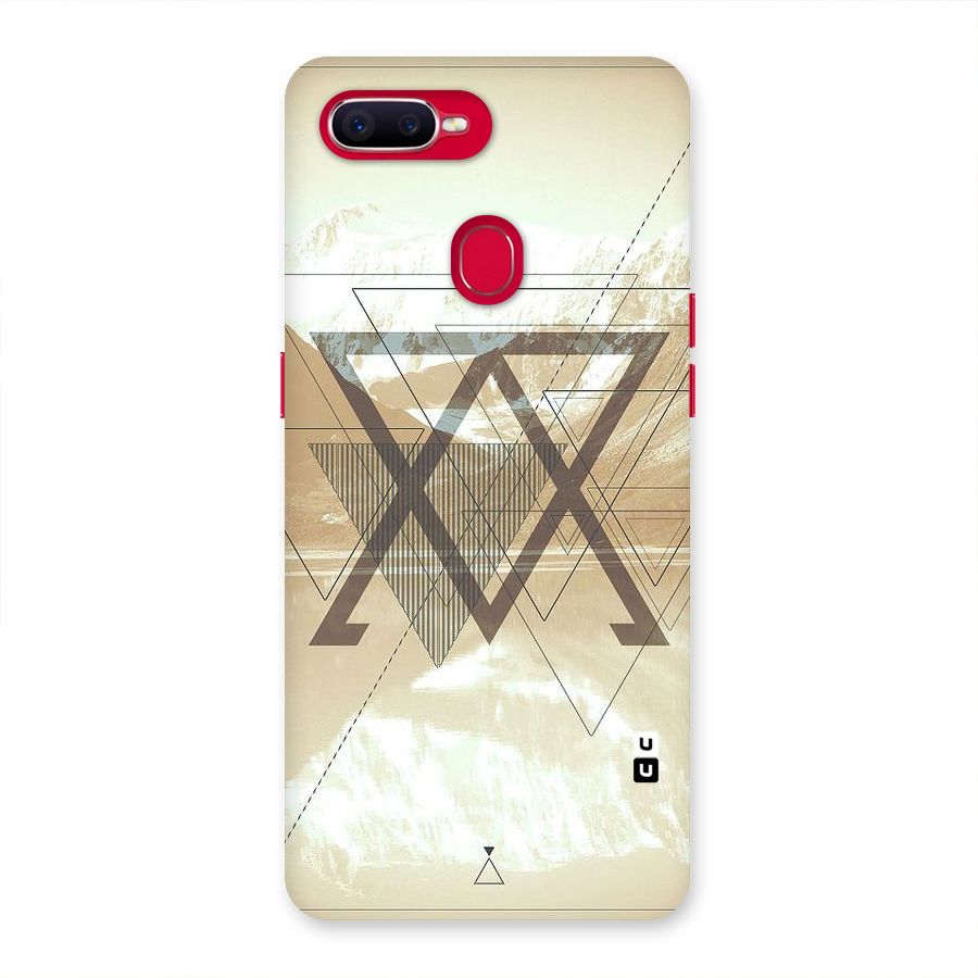 Beige View Back Case for Oppo F9 Pro