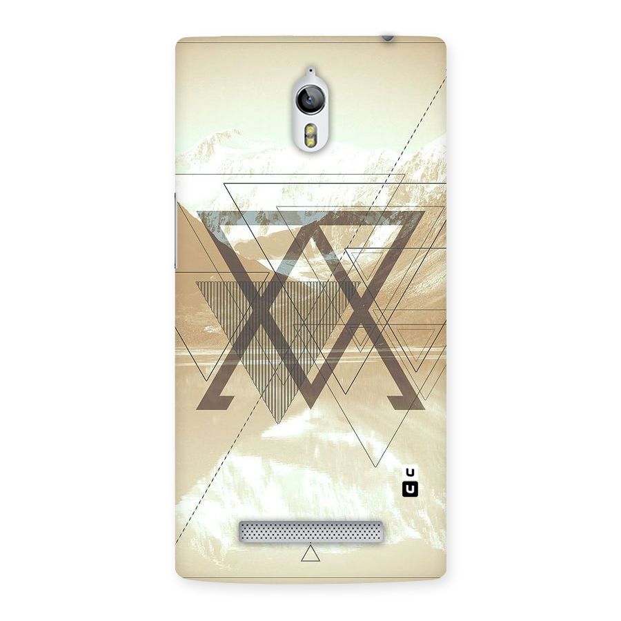 Beige View Back Case for Oppo Find 7